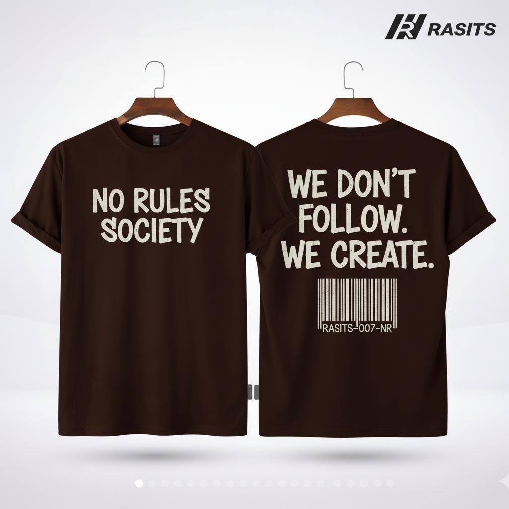 No Rules Society – Brown Statement T-Shirt