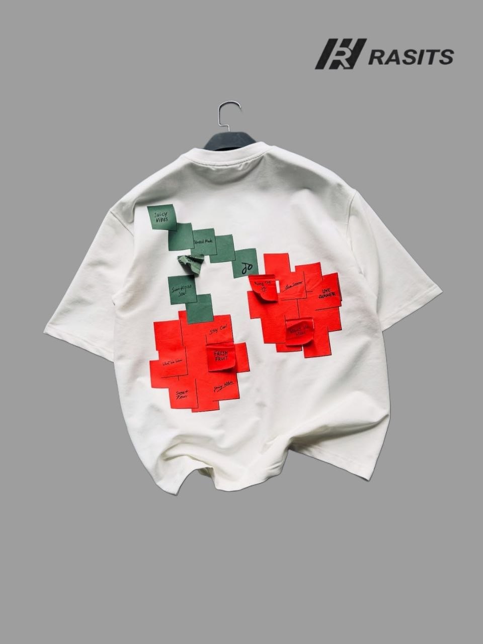 Juicy Vibes – Abstract Patchwork T-Shirt 3