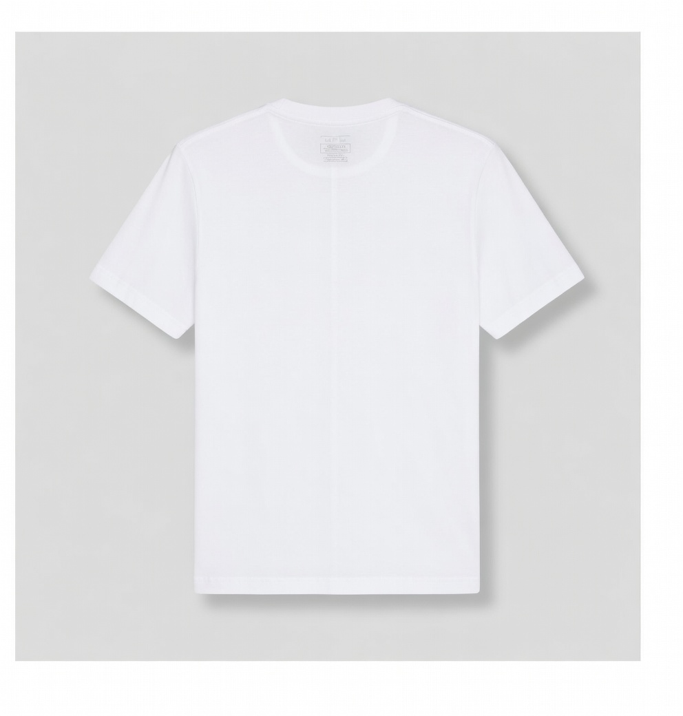 Men’s Regular-Fit Summer White T-Shirt – 120+ GSM, Ultra-Comfortable 3