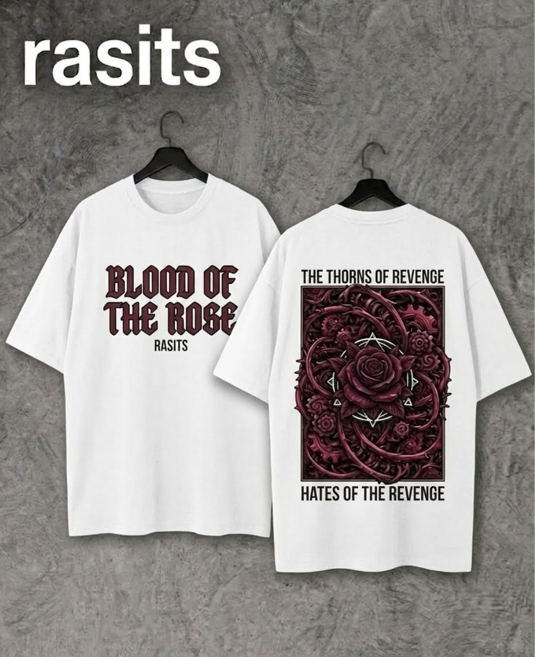Blood of rose 🥀  premium Drop shoulder 🔥 2