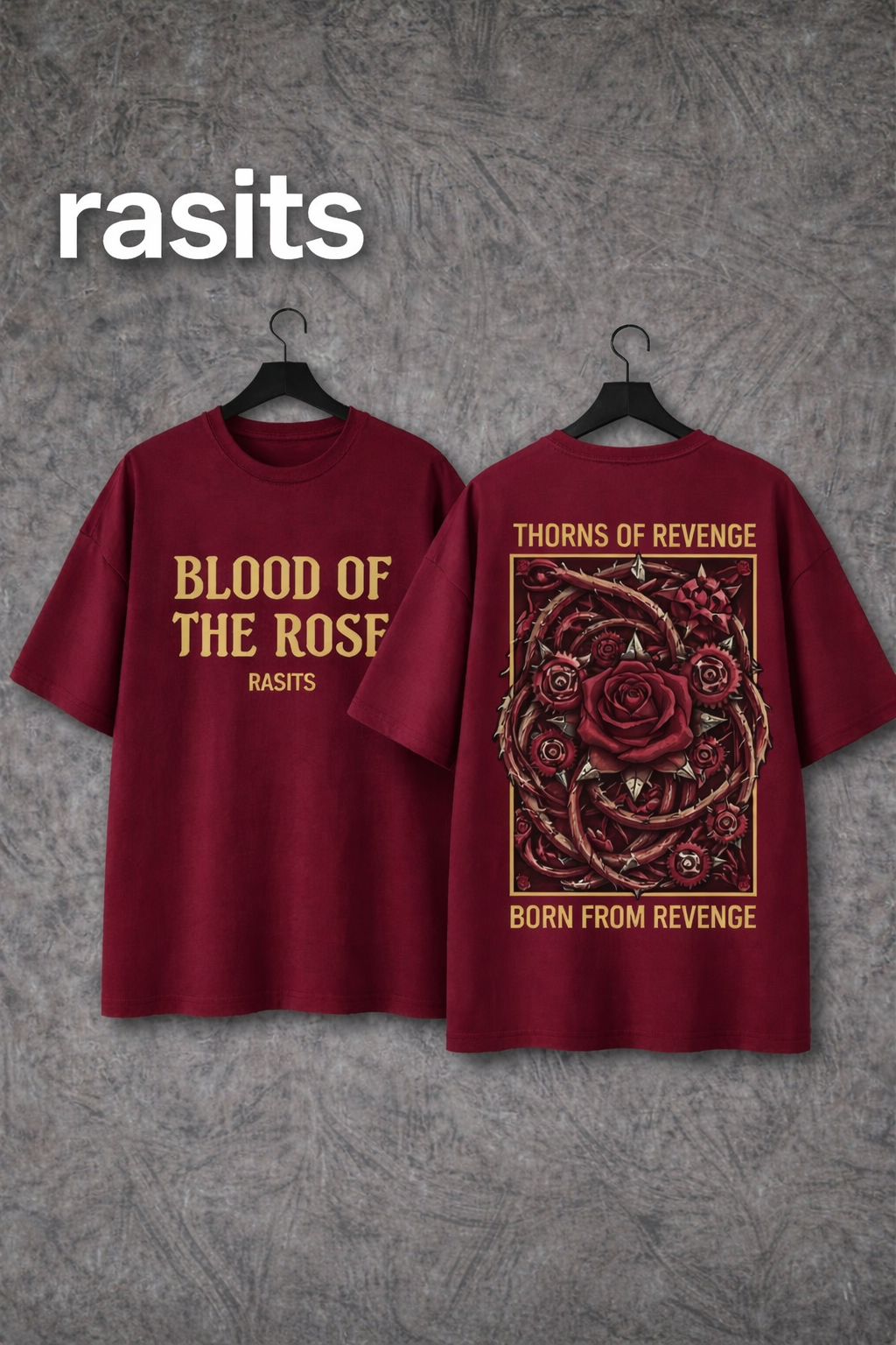 Blood of rose 🥀  premium Drop shoulder 🔥 5