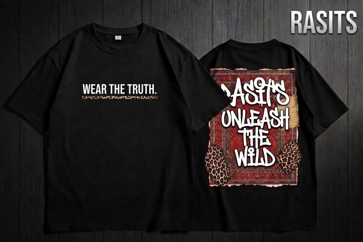 Unleash Your Inner Beast: Rasits Drop-Shoulder Tees🐆 2