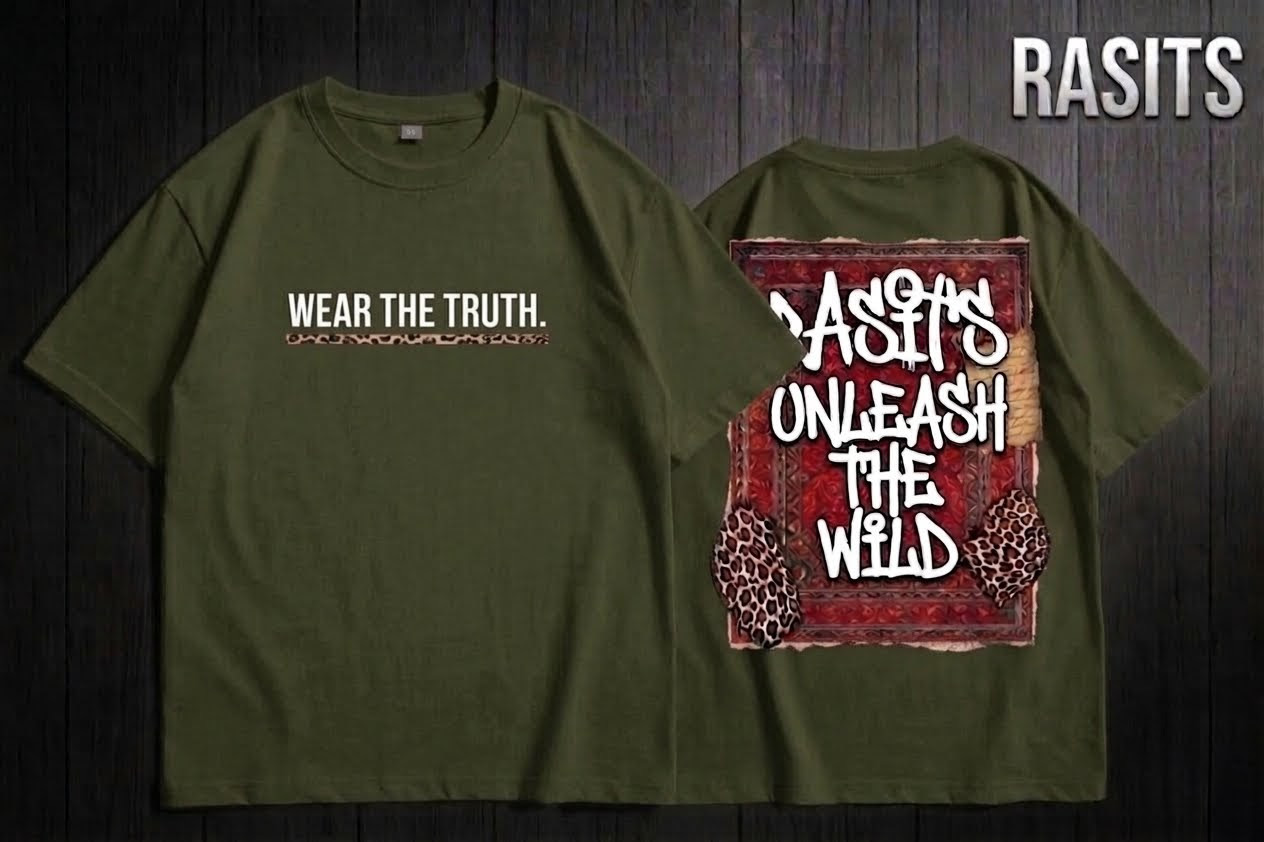 Unleash Your Inner Beast: Rasits Drop-Shoulder Tees🐆 4