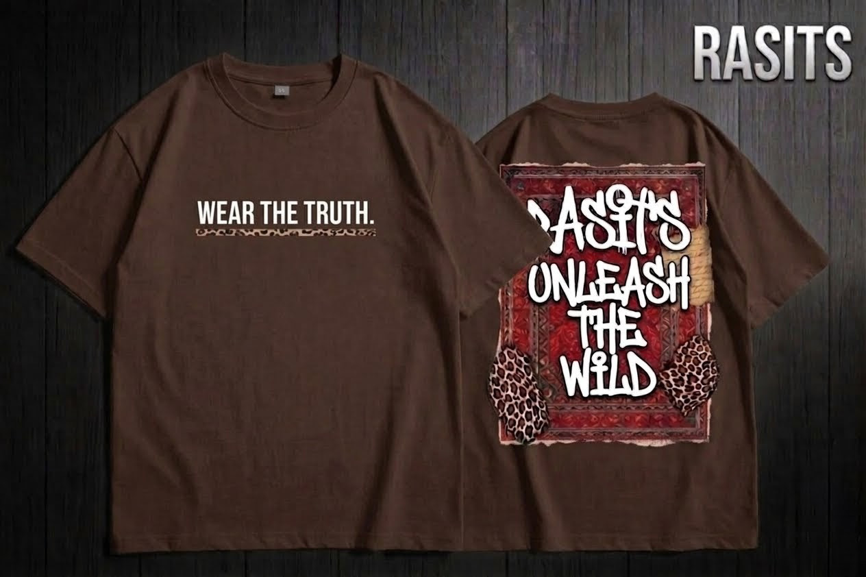 Unleash Your Inner Beast: Rasits Drop-Shoulder Tees🐆 5
