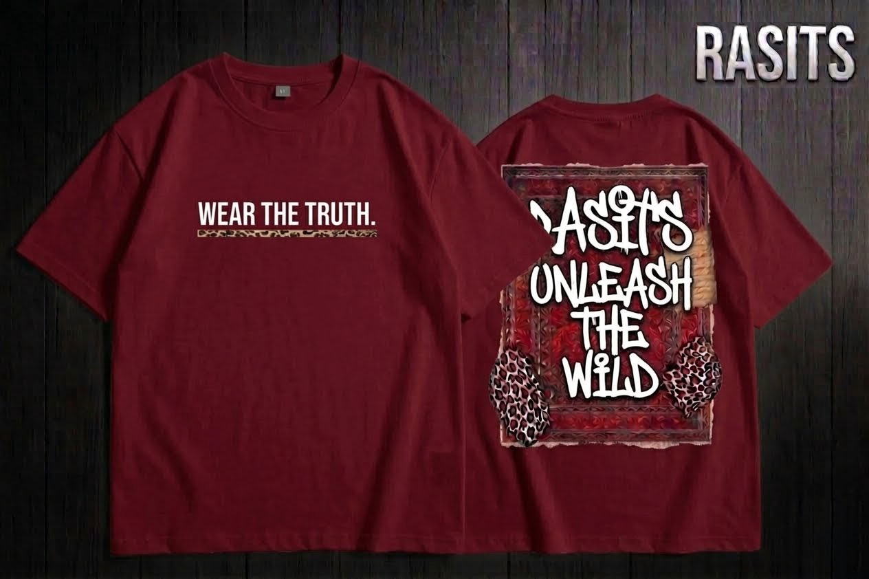 Unleash Your Inner Beast: Rasits Drop-Shoulder Tees🐆 6