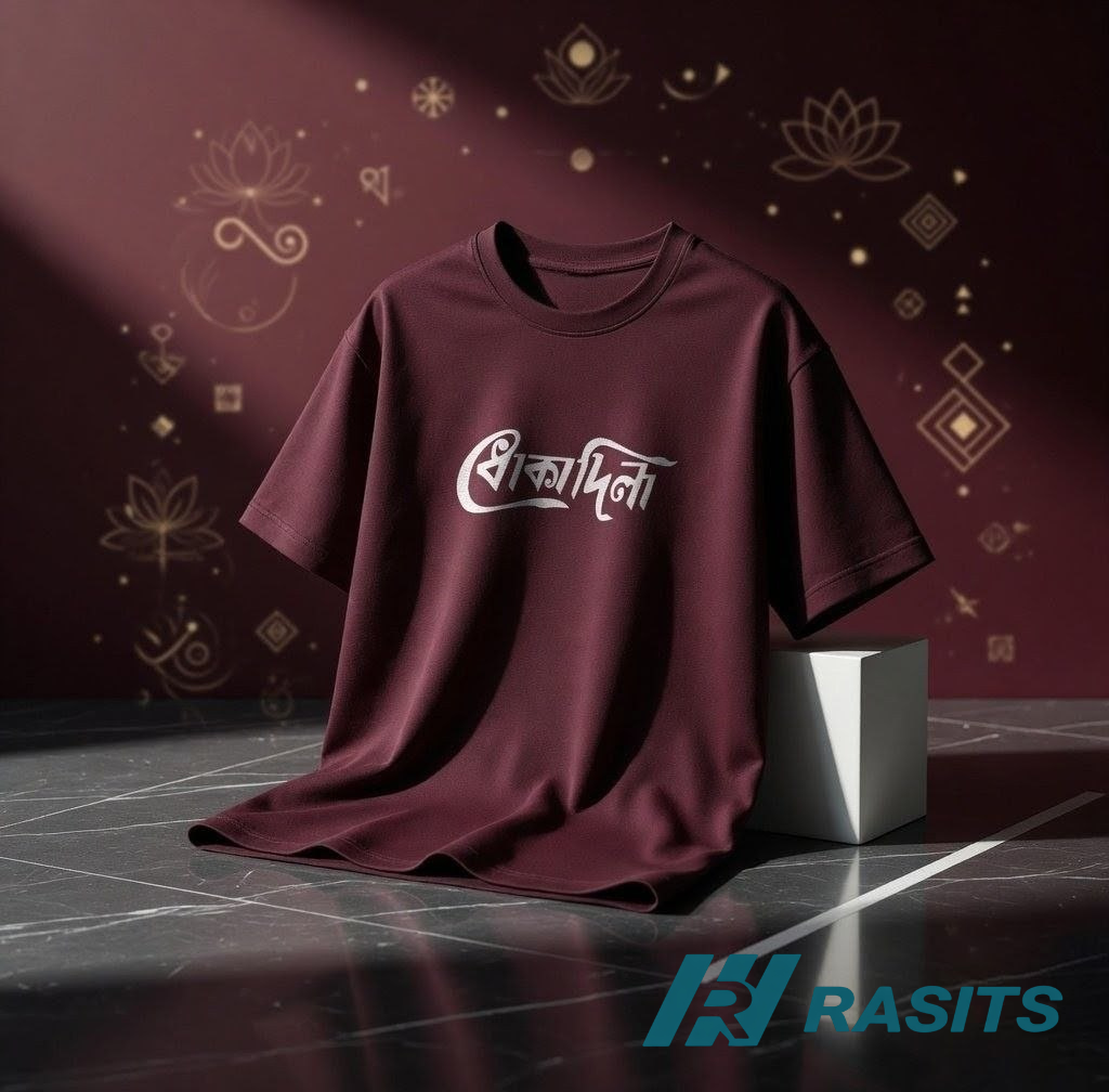 Dhoka Dila Premium Tees – 180+ GSM Drop Shoulder Collection 3