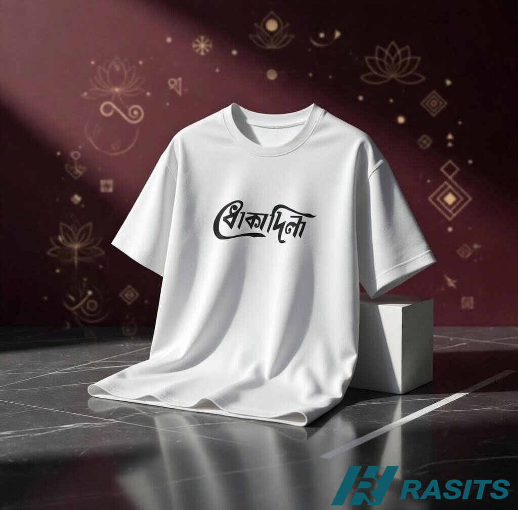Dhoka Dila Premium Tees – 180+ GSM Drop Shoulder Collection 4