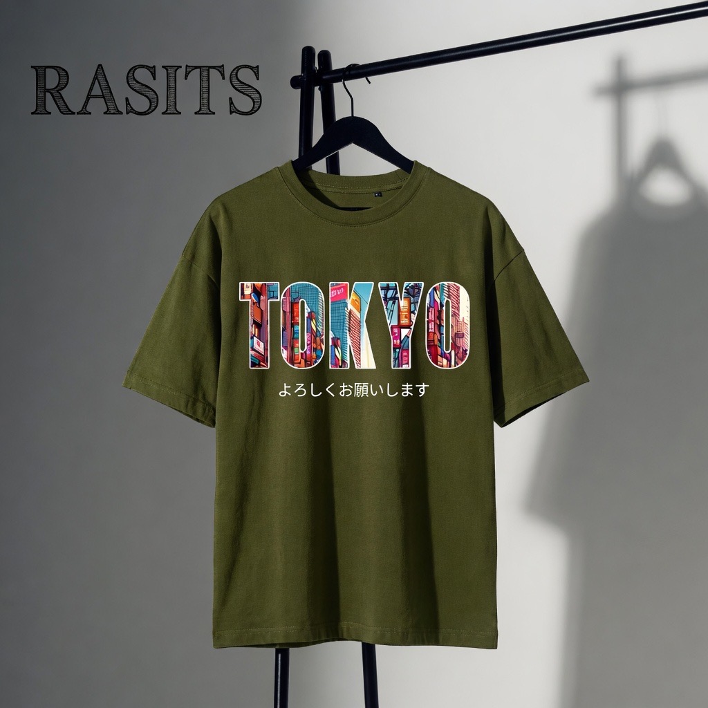 RASITS "Tokyo Urban" Premium Oversized Drop-Shoulder T-Shirt 6