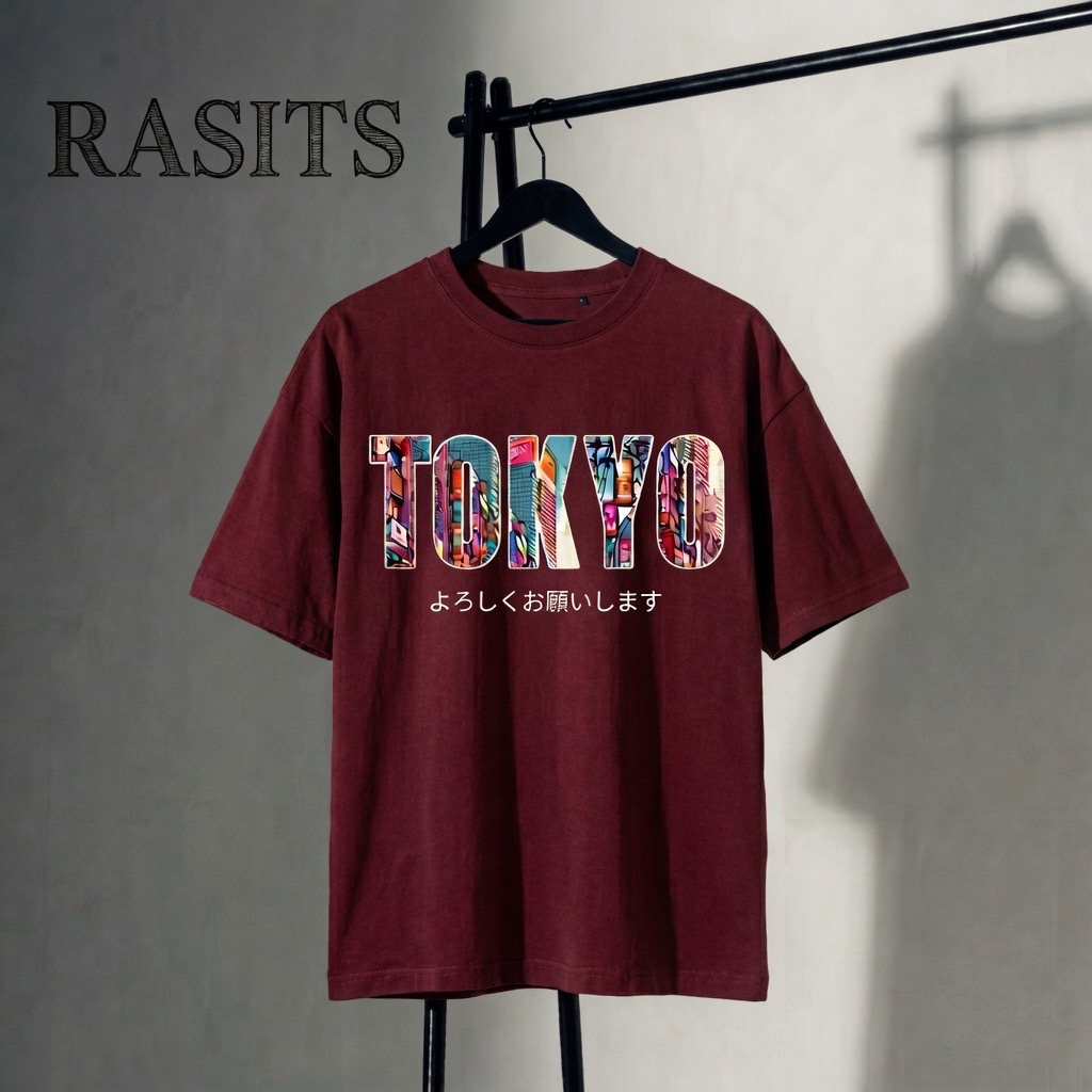 RASITS "Tokyo Urban" Premium Oversized Drop-Shoulder T-Shirt 4