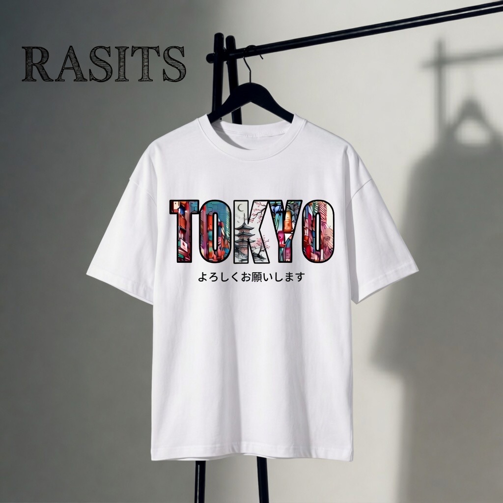 RASITS "Tokyo Urban" Premium Oversized Drop-Shoulder T-Shirt 2