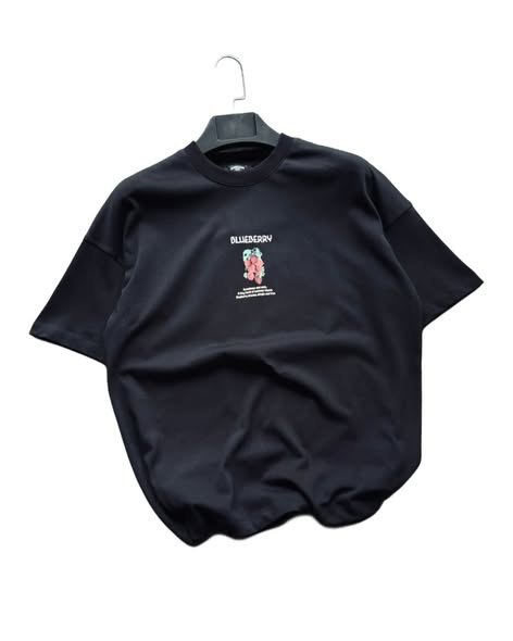 Unisex Fresh Vibe Drop – 180+ GSM Blueberry Edition Oversized Tees 3