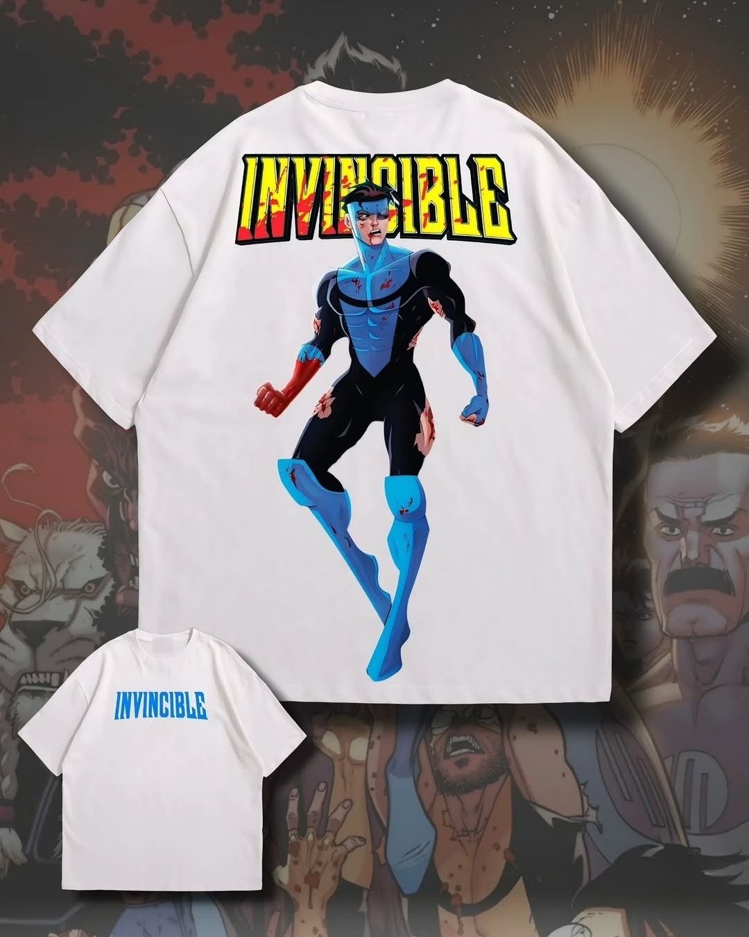 Invincible Collection – 180+ GSM Drop Shoulder Graphic Tees 2