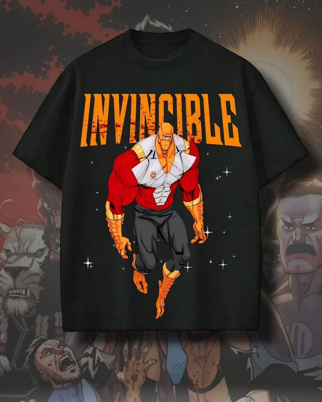 Invincible Collection – 180+ GSM Drop Shoulder Graphic Tees 4