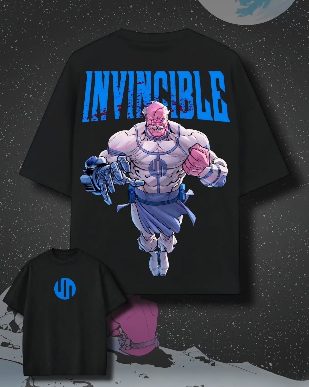 Invincible Collection – 180+ GSM Drop Shoulder Graphic Tees 7