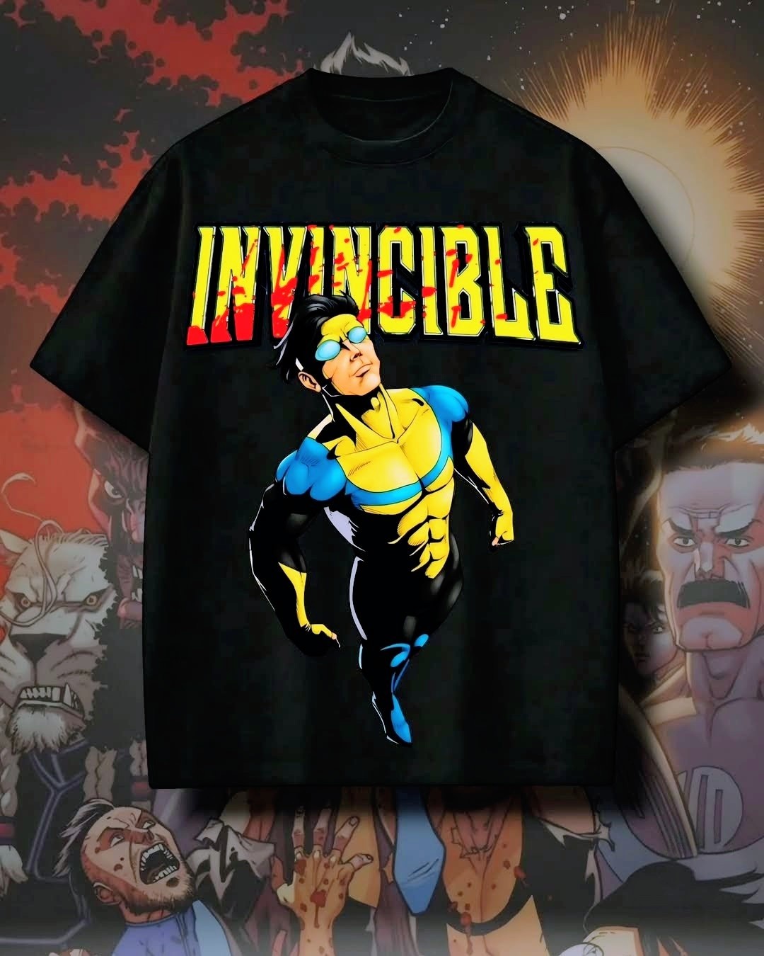 Invincible Collection – 180+ GSM Drop Shoulder Graphic Tees 8