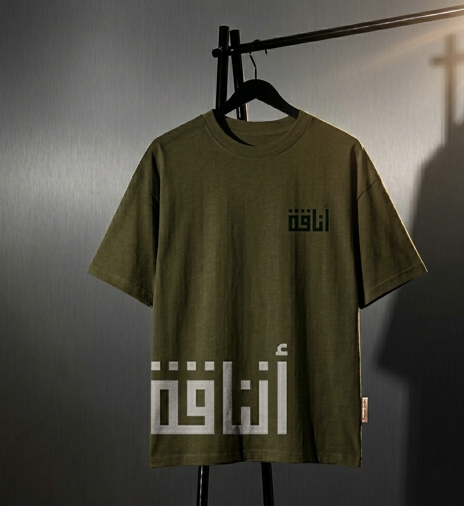 The Anaqa Essential – Modern Arabic Calligraphy Drop shoulder. 7