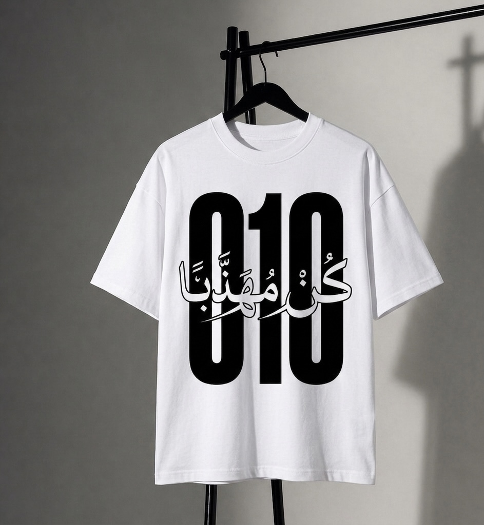 RASITS "010" Legacy Tee – Modern Calligraphy Streetwear 2