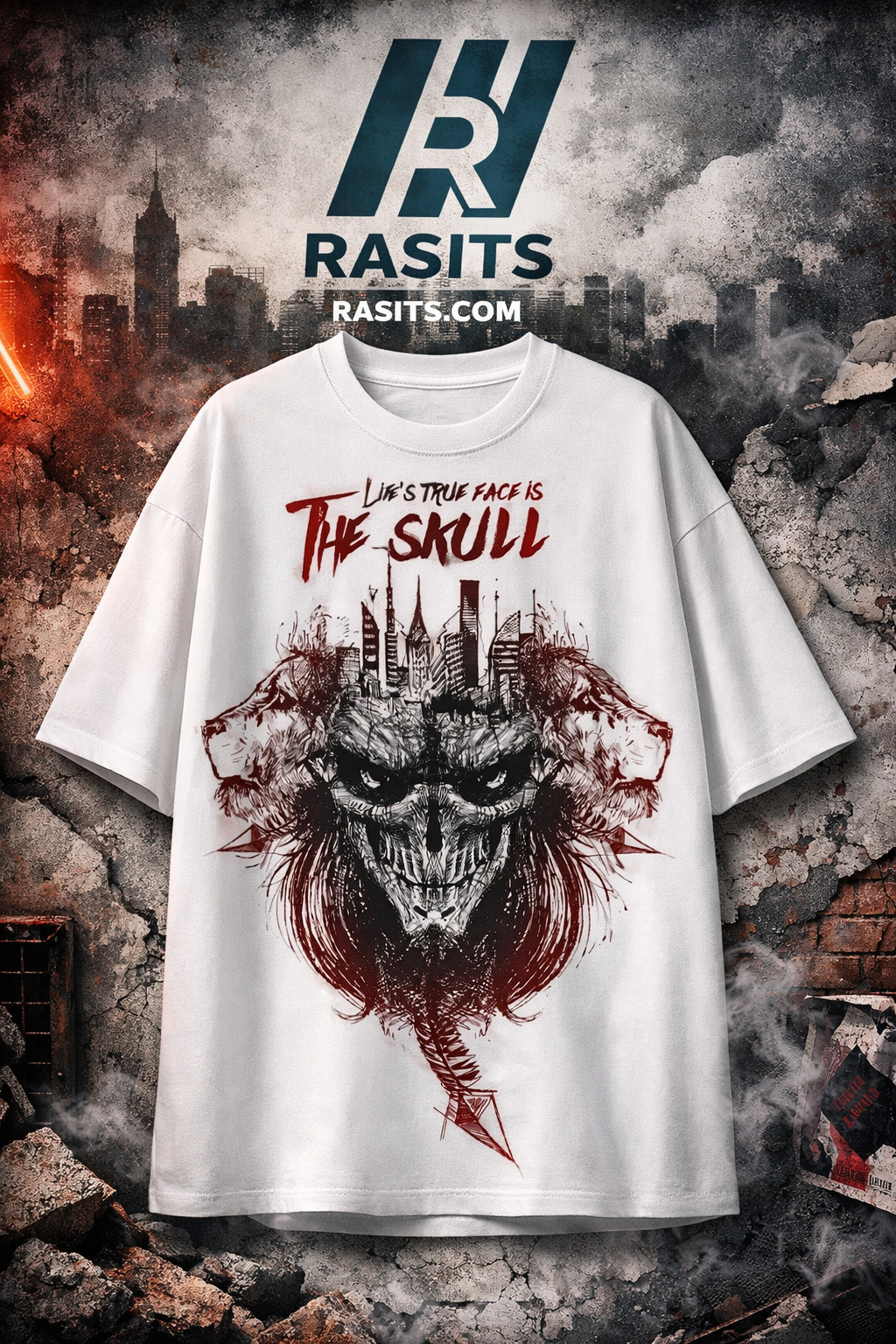 The Skull Tees – 180+ GSM Drop Shoulder Graphic Collection 3