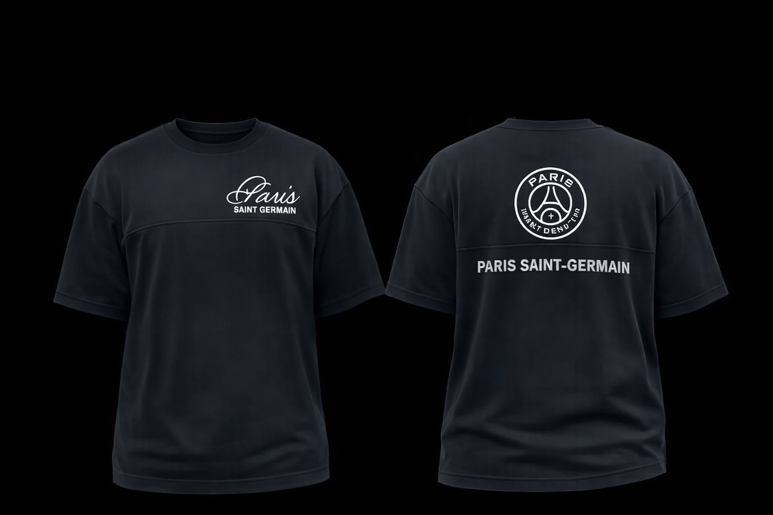 Paris Saint-Germain Fan Collection – 180+ GSM Drop Shoulder Oversized Tees 2