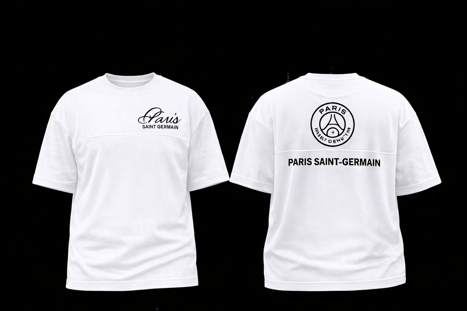 Paris Saint-Germain Fan Collection – 180+ GSM Drop Shoulder Oversized Tees 3