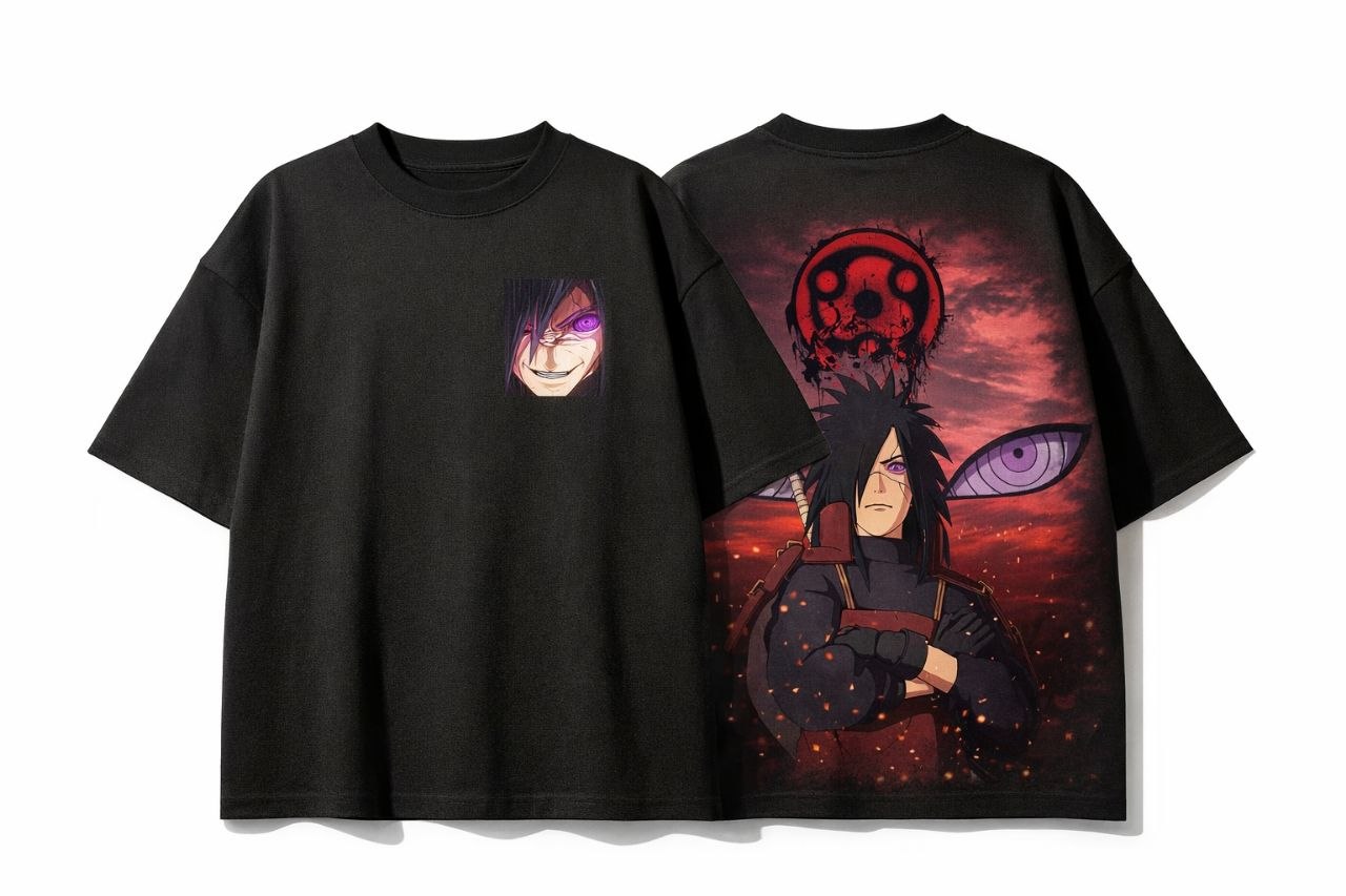 Uchiha Madara Collection – 180+ GSM Oversized Graphic Tees 2