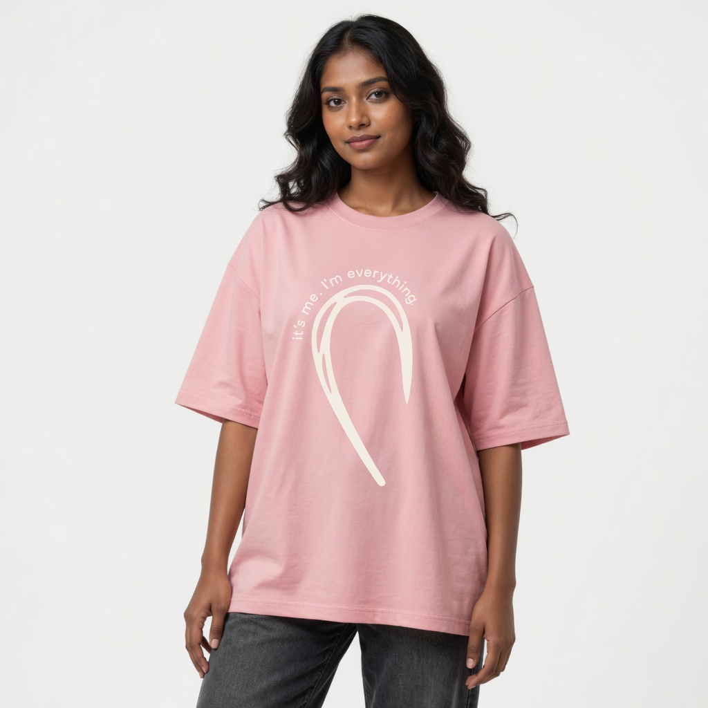 You + Me  Couple 180+ GSM Oversized Tees combo 2