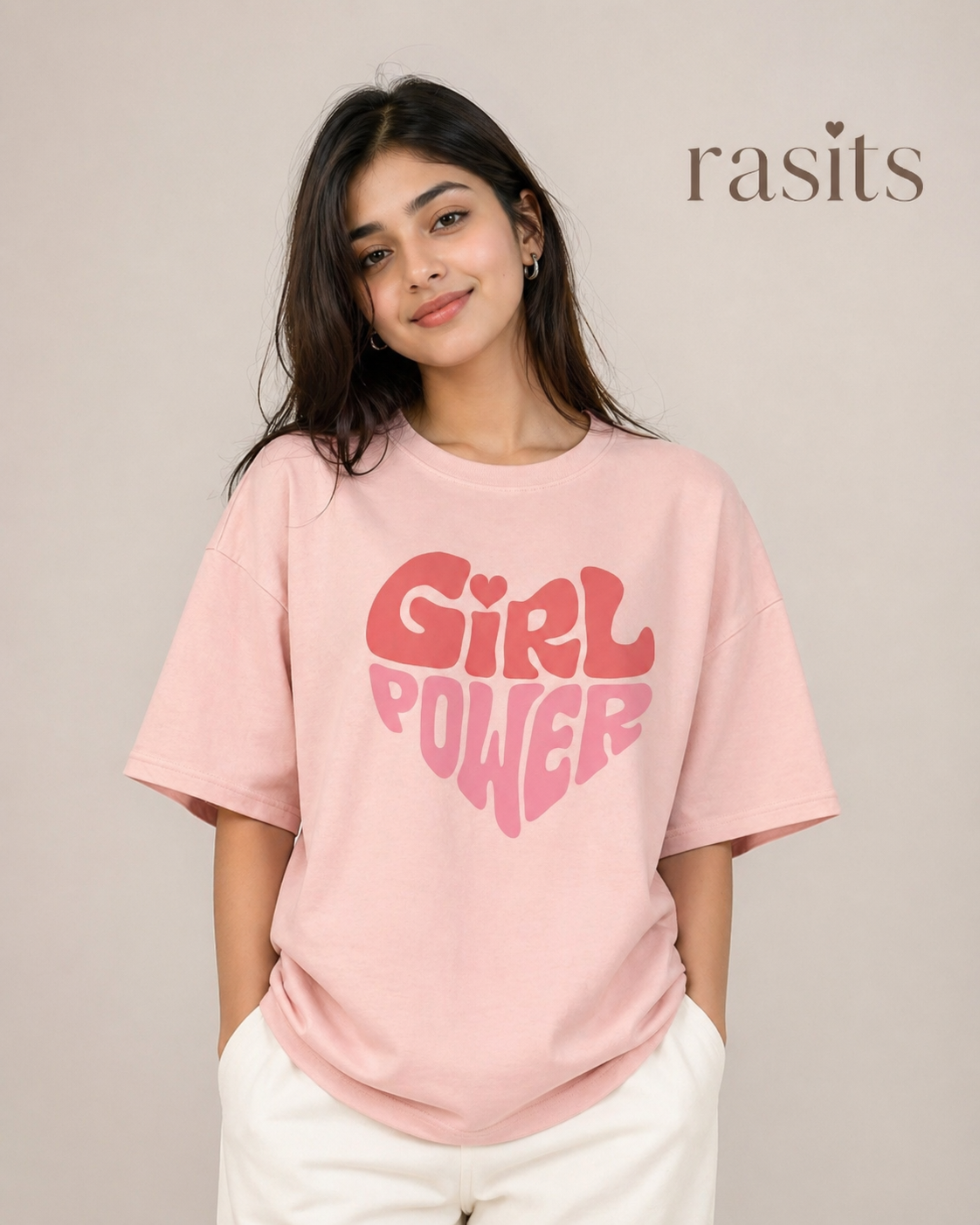 Rasits | PINK ADDITION | Girls Drop shoulder💖 11