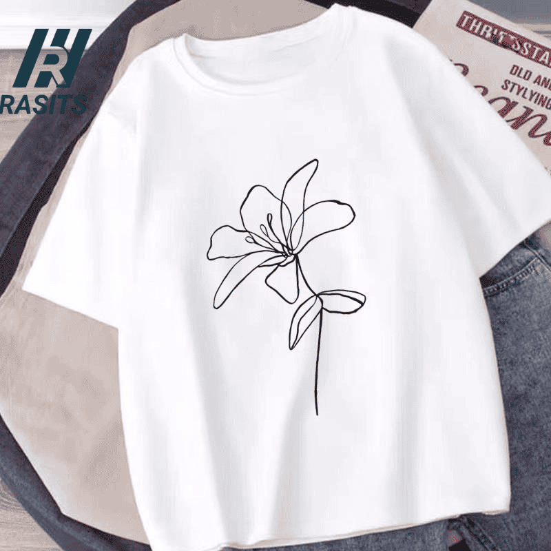 Floral Elegance Tee – 180+ GSM – Women’s Special Edition 9