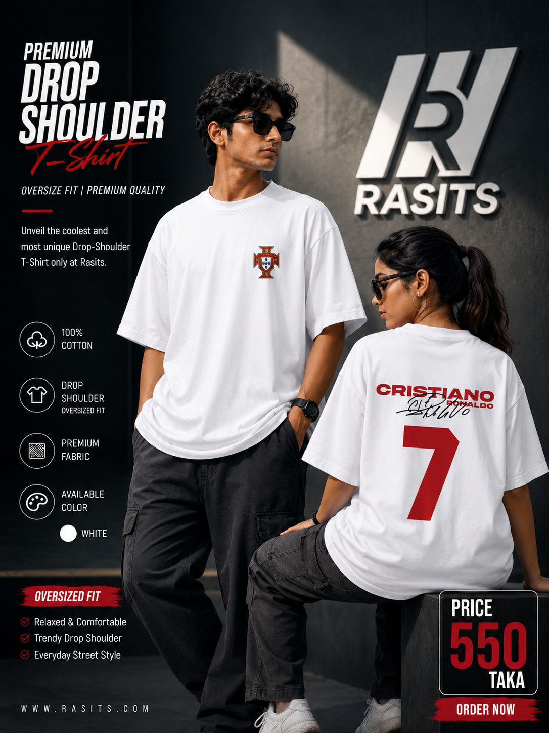 CR7 Collection Tee – 220 GSM Interlock – Wear Your Passion 2